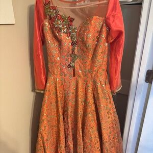 Peach Indian/Pakistani Gown